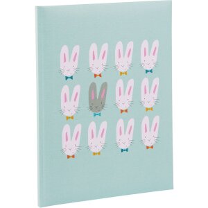 Goldbuch Detský denník Cute Bunnies Modrá 21x28 cm 44 ilustrovaných strán