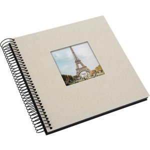 Goldbuch špirálový album Bella Vista sand grey 20x20 cm 40 čiernych strán