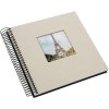 Goldbuch špirálový album Bella Vista sand grey 20x20 cm 40 čiernych strán