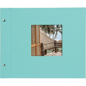 Goldbuch skrutkovací album Bella Vista aqua 30x25 cm 40 bielych strán