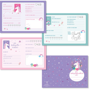 Goldbuch Friends Book A5 Unicorn Happiness 15x21 cm 88 ilustrovaných strán