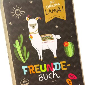 Goldbuch friends book A5 HAPPYlife Lama 15x21 cm 88 ilustrovaných strán