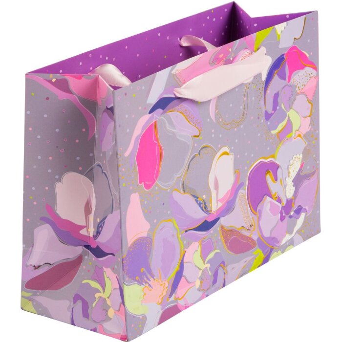 Darčeková taška Opium Grey-White 18 x 10 cm