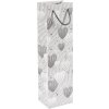 Vrecko na fľašu Silver Hearts 36 x 10,5 cm
