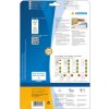 Farebné etikety Herma SPECIAL A4, 105 x 37 mm, žltý snímateľný matný papier