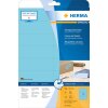 Farebné etikety Herma SPECIAL A4, 105 x 37 mm, modrý snímateľný matný papier