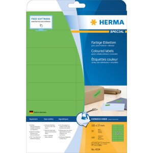 Farebné etikety Herma SPECIAL A4, 105 x 37 mm,...
