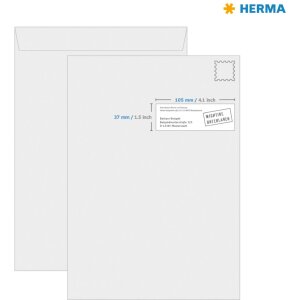 Farebné etikety Herma SPECIAL A4, 105 x 37 mm, zelený snímateľný matný papier