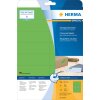 Farebné etikety Herma SPECIAL A4, 105 x 37 mm, zelený snímateľný matný papier