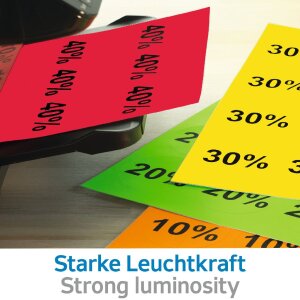 Farebné štítky Herma SPECIAL, A4, 105 x 42,3 mm, žlté, permanentné lepidlo