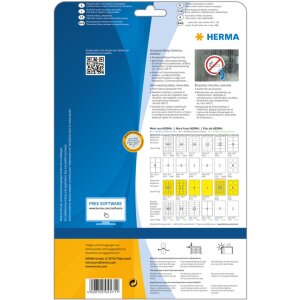 Herma SPECIAL Fóliové etikety odolné voči poveternostným vplyvom, A4, Ø 30 mm, biele, extrémne silná priľnavosť, odnímateľné