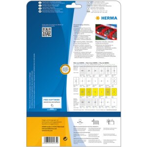Herma SPECIAL Fóliové etikety odolné voči poveternostným vplyvom, A4, 99,1 x 67 mm, biele, extrémne silná priľnavosť, odnímateľné