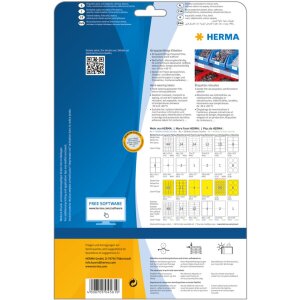 Fóliové etikety Herma SPECIAL odolné voči poveternostným vplyvom, A4, 48,3 x 25,4 mm, biele, extrémne silná priľnavosť
