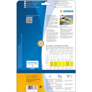 Fóliové etikety Herma SPECIAL odolné voči poveternostným vplyvom, A4, 37 x 13 mm, biele, extrémne silná priľnavosť