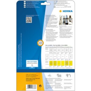 Fóliové etikety Herma odolné voči poveternostným vplyvom, A4, 37 x 25 mm, biele, extrémne silná priľnavosť