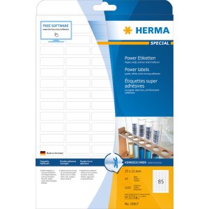 Štítky Herma SPECIAL Power A4, 37 x 13 mm,...