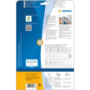 Štítky Herma SPECIAL Power A4, 37 x 13 mm, biele, extrémne silné lepidlo, z papiera