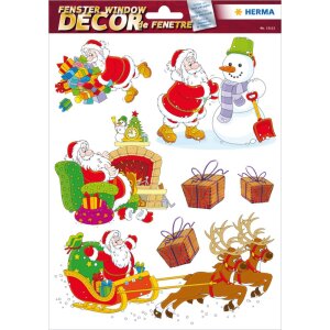 Herma DECOR obrázok okna Veselý otec Vianoc