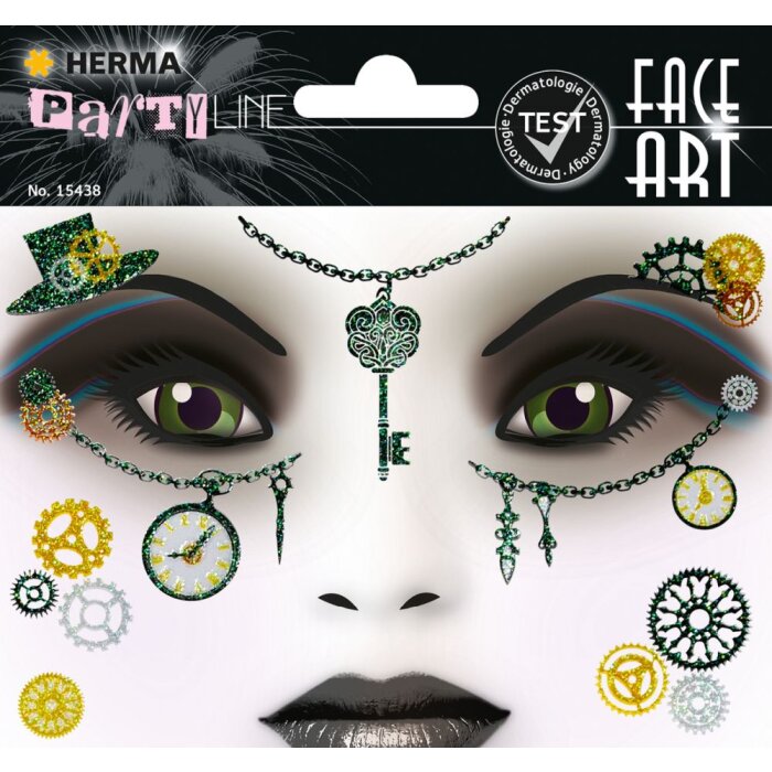 Herma FASHIONLine Face Art Nálepka Steampunk Amelia