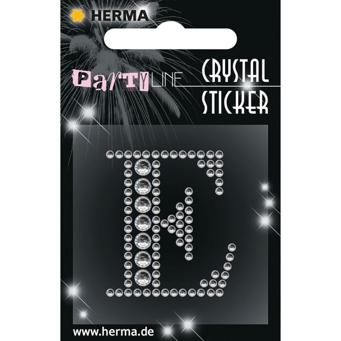 Herma FASHIONLine Crystal Nálepka "E"; "Herma Crystal Nálepka