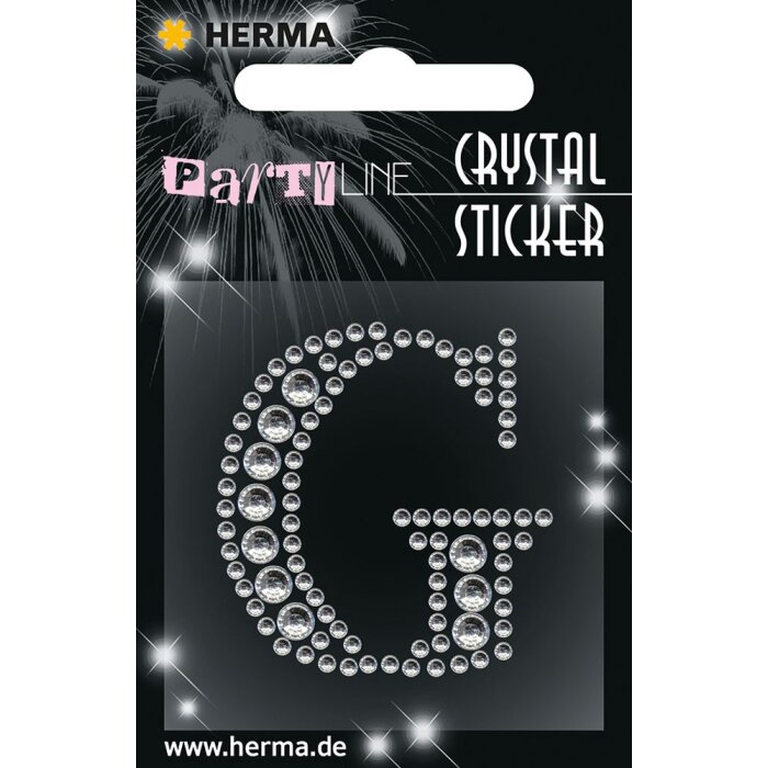 Herma FASHIONLine Crystal Nálepka "G"; "Herma Crystal Nálepka