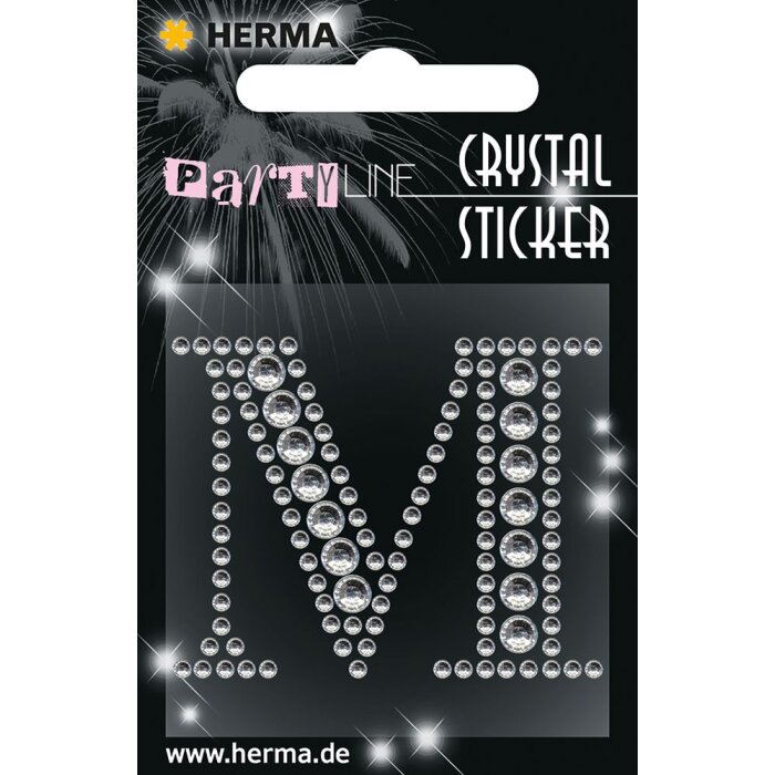 Herma FASHIONLine Crystal Nálepka "M"; "Herma Crystal Nálepka