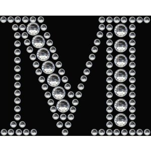 Herma FASHIONLine Crystal Nálepka "M";...