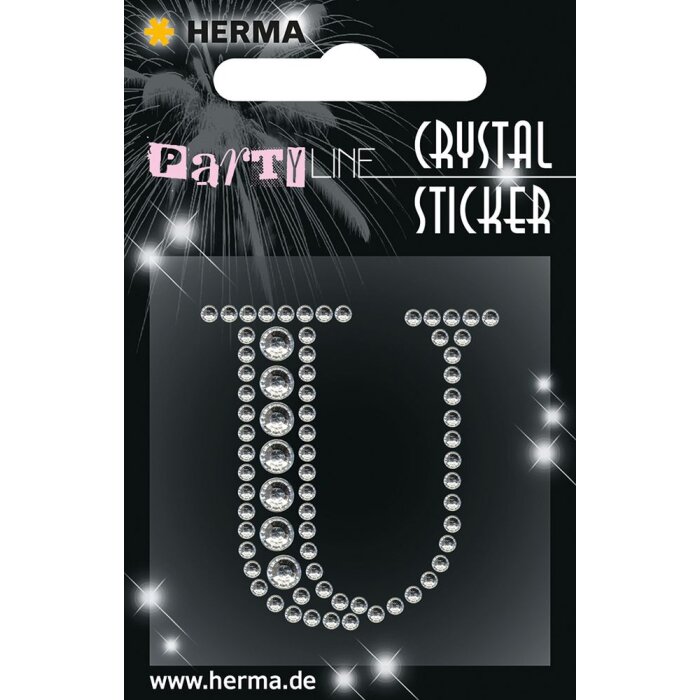 Herma FASHIONLine Crystal Nálepka "U"; "Herma Crystal Nálepka