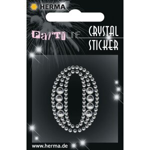 Herma FASHIONLine Crystal Nálepka "0";...