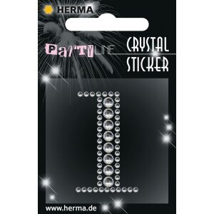 Herma FASHIONLine Crystal Nálepka "1";...