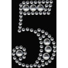 Herma FASHIONLine Crystal Nálepka "5"; "Herma Crystal Nálepka