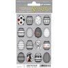 Herma DECOR Nálepka Happy Easter Egg Set Black White