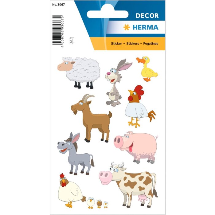 Herma DECOR nálepky obľúbené zvieratá