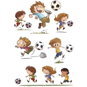 HERMA DECOR nálepky futbaloví priatelia
