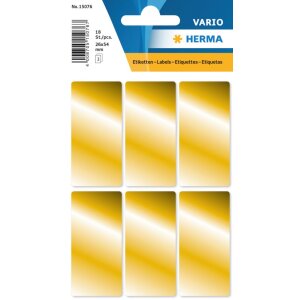 Zlaté etikety Herma DECOR 26 x 54 mm,...