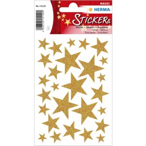 Herma MAGIC Nálepka Hviezdy zlatá,...