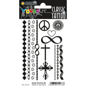 Herma FASHIONLine CLASSIC Tetovanie Black Love