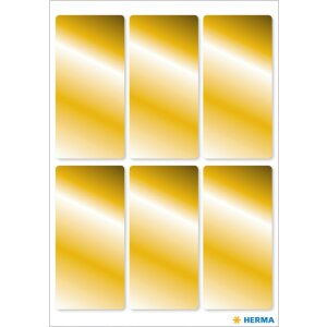 Herma DECOR zlaté etikety 26 x 54 mm 18 ks.