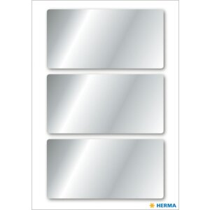 Herma DECOR strieborné etikety 34 x 67 mm 9 ks.