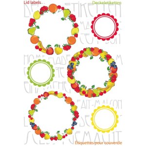 Etikety na veko Herma HOME "New Look Obst I",...