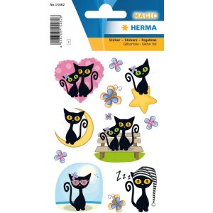 Herma MAGIC Nálepka Cute Cat, fólia s leskom