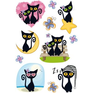 Herma MAGIC Nálepka Cute Cat, fólia s leskom
