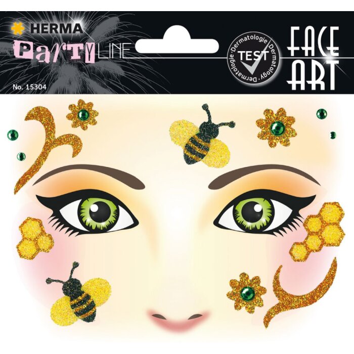 Herma FASHIONLine Face Art Nálepka Medová včela