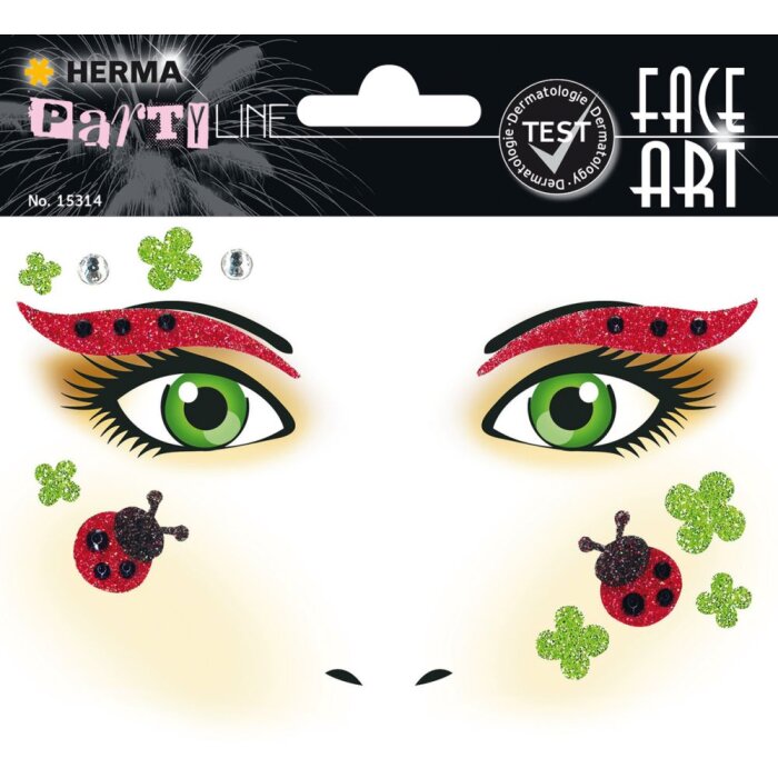 Herma FASHIONLine Face Art Nálepka Ladybird