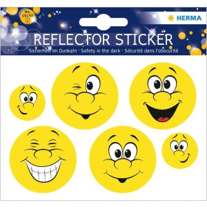 Herma reflexné nálepky Happy Face