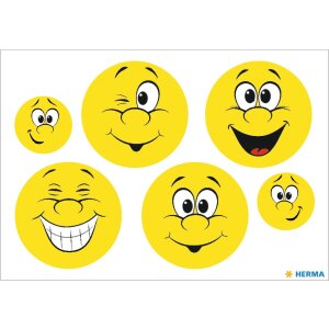 Herma reflexné nálepky Happy Face