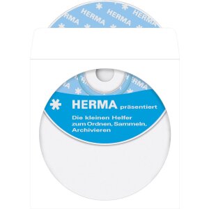 HERMA obaly na CD-DVD samolepiace biele 100 ks