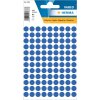 Viacúčelové etikety modré Ø 8 mm okrúhly papier matný 540 ks.