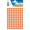 Viacúčelové etikety červené Ø 8 mm okrúhly papier matný 540 ks.