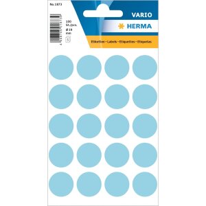 Viacúčelové etikety VARIO COLOUR DOTS BLUE...